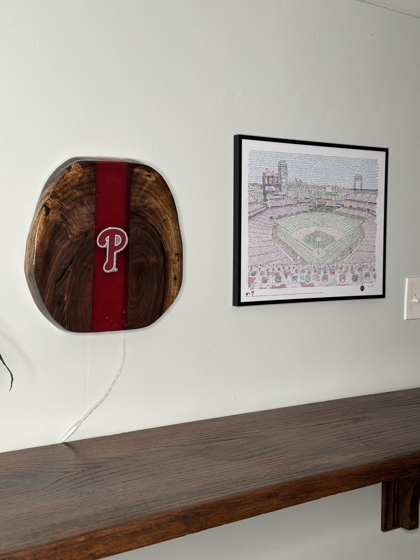 Handmade Phillies Wall Art
